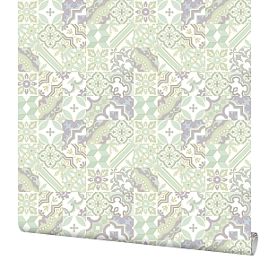 Обои виниловые Elysium Заира зеленые 0.53 м 900111